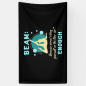 Gymnast jezelf op de vloer spandoek (Verticaal)