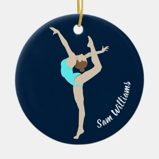 Gymnast Keramisch Ornament (Voorkant)
