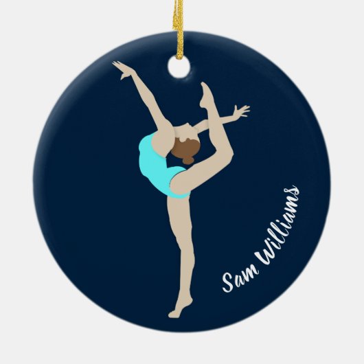 Gymnast Keramisch Ornament (Achterkant)