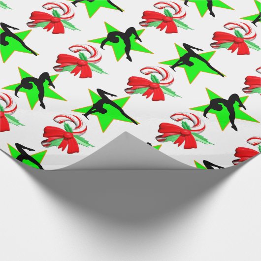 GYMNAST KERST SNOEP RIET ONTWERP CADEAUPAPIER (Hoek)