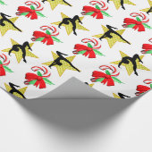 GYMNAST KERST SNOEP RIET ONTWERP CADEAUPAPIER (Hoek)