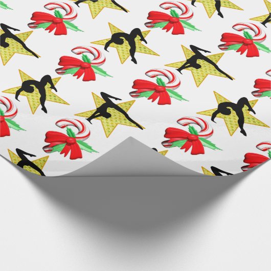 GYMNAST KERST SNOEP RIET ONTWERP CADEAUPAPIER (Hoek)