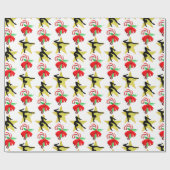 GYMNAST KERST SNOEP RIET ONTWERP CADEAUPAPIER (Vlak)