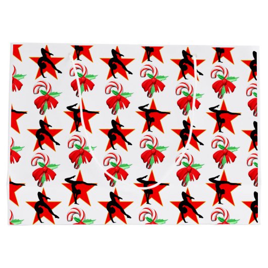 GYMNAST KERST SNOEP RIET ONTWERP GROOT CADEAUZAKJE (Achterkant)