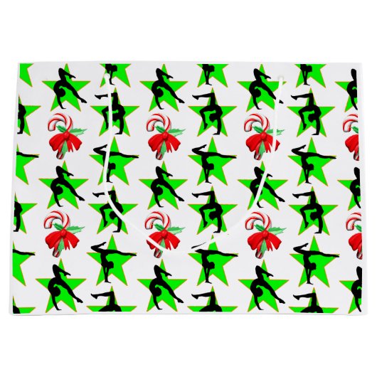 GYMNAST KERST SNOEP RIET ONTWERP LARGE CADEAUTASJE (Voorkant)