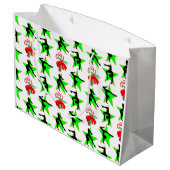 GYMNAST KERST SNOEP RIET ONTWERP LARGE CADEAUTASJE (Achterkant Gekanteld)