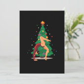Gymnast Kerstmis Gymnast Athletic Sport Gift Kaart (Staand voorkant)