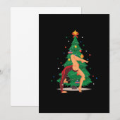 Gymnast Kerstmis Gymnast Athletic Sport Gift Kaart (Voorkant / Achterkant)