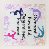 Gymnast... Krachtig, bepaald, geconcentreerd Legpuzzel (Horizontaal)