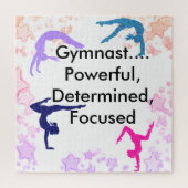 Gymnast... Krachtig, bepaald, geconcentreerd Legpuzzel (Verticaal)
