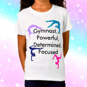Gymnast... Krachtig, bepaald, geconcentreerd T-shirt