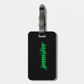 Gymnast Laat het op de vloer gepersonaliseerd groe Bagagelabel (Achterkant verticaal)