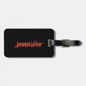 Gymnast laat het op het Bagagelabel van de Douane  (Achterkant horizontaal)