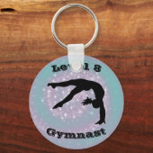 Gymnast Level (om het even welk Niveau #) Gymnasti Sleutelhanger (Voorkant)