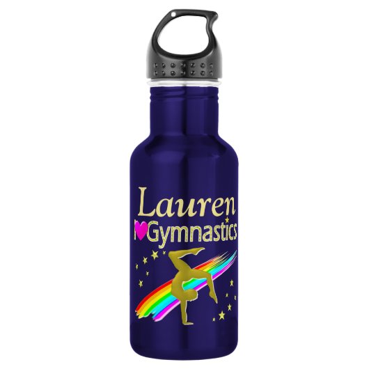 GYMNAST LIEFDE GEPERSONALISEERDE WATERFLES (Voorkant)