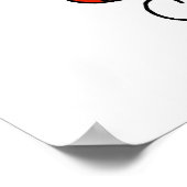 Gymnast Loves Rings Poster (Hoek)