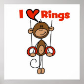 Gymnast Loves Rings Poster (Voorkant)
