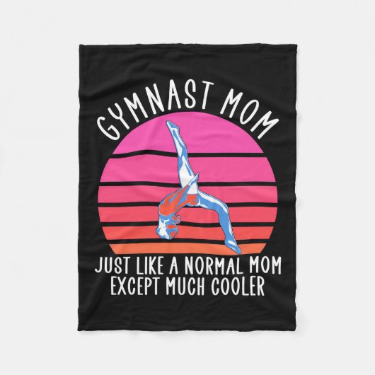 Gymnast Mam Fleece Deken (Voorkant)