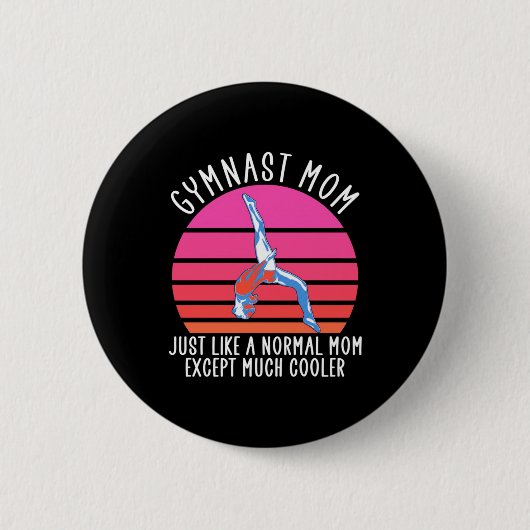Gymnast Mam Ronde Button 5,7 Cm (Voorkant)
