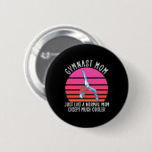 Gymnast Mam Ronde Button 5,7 Cm (Voorkant /achterkant)