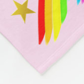 GYMNAST MEISJE DROMEN PERSONALISEREN FLEECE DEKEN (Hoek)