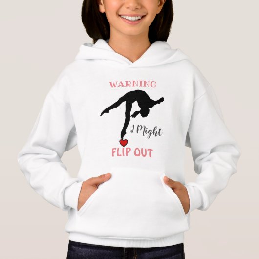 Gymnast meisje sweatshirt (Voorkant)