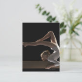Gymnast met balansstraal briefkaart (Staand voorkant)