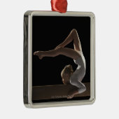 Gymnast met balansstraal metalen ornament (Rechts)