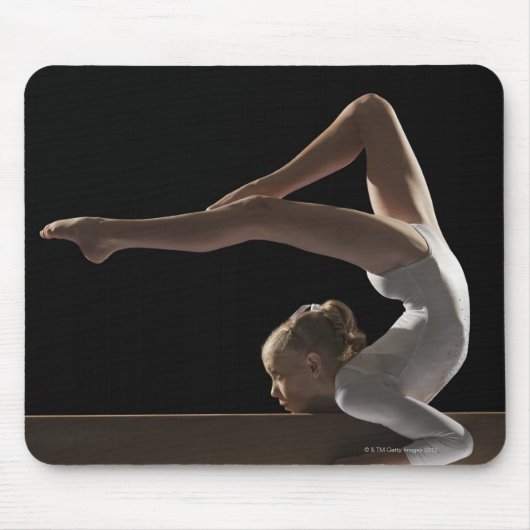 Gymnast met balansstraal muismat (Voorkant)
