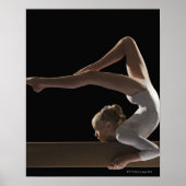 Gymnast met balansstraal poster (Voorkant)