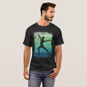Gymnast Met Baton Meisjes Kinder Retro Ritmische G T-shirt (Voorkant volledig)