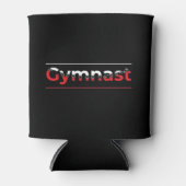 Gymnast - minimalistisch modern gymnastiek woord blikjeskoeler (Voorkant)