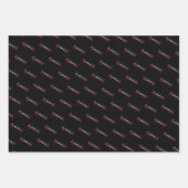 Gymnast - minimalistisch modern gymnastiek woord inpakpapier vel (Voorkant 3)