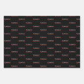 Gymnast - minimalistisch modern gymnastiek woord inpakpapier vel (Voorkant 2)