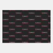 Gymnast - minimalistisch modern gymnastiek woord inpakpapier vel (Voorkant)