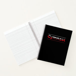 Gymnast - minimalistisch modern gymnastiek woord notitieboek
