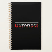 Gymnast - minimalistisch modern gymnastiek woord planner (Voorkant)