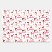 Gymnast Multicultureel Gepersonaliseerd Inpakpapier Vel (Voorkant 3)