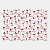 Gymnast Multicultureel Gepersonaliseerd Inpakpapier Vel (Voorkant 3)