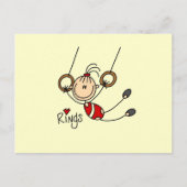 Gymnast op Ringen Briefkaart (Voorkant)
