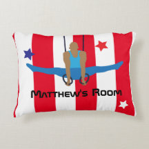 Gymnast op ringen gepersonaliseerd