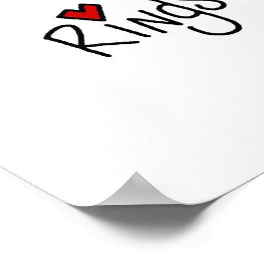 Gymnast op Ringen Poster (Hoek)