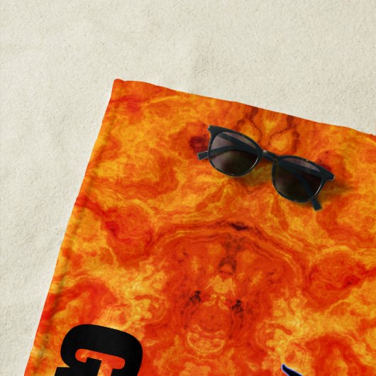 Gymnast op vuur - Meisjes Gymnastiek Strandlaken (In situ)