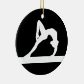 Gymnast Ornament met naam Black (Rechts)
