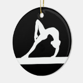 Gymnast Ornament met naam Black (Links)