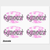 Gymnast Ovale Sticker (Vel)