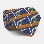 Gymnast over balanskunst stropdas (Opgerold)