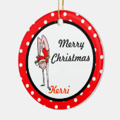 Gymnast Personaliseer ornament Handstand Girl (Links)