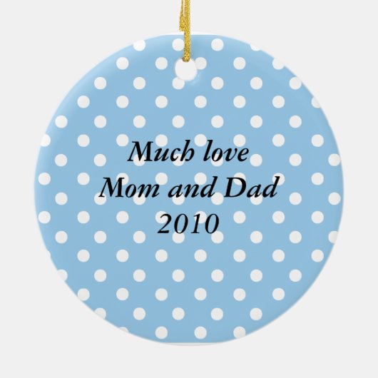 Gymnast personaliseert Leap Santa-versiering Keramisch Ornament (Achterkant)