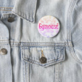 Gymnast Pin - Girls Gymnastics Button (In situ)